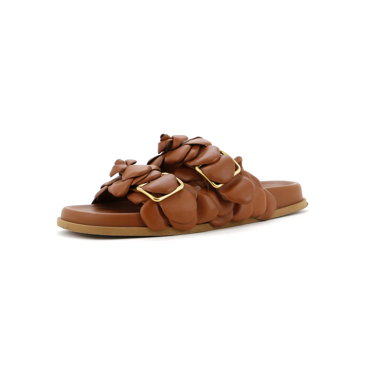 Women's Atelier 03 Rose Edition Buckle Slide Sandals Leather - Deep Luxury