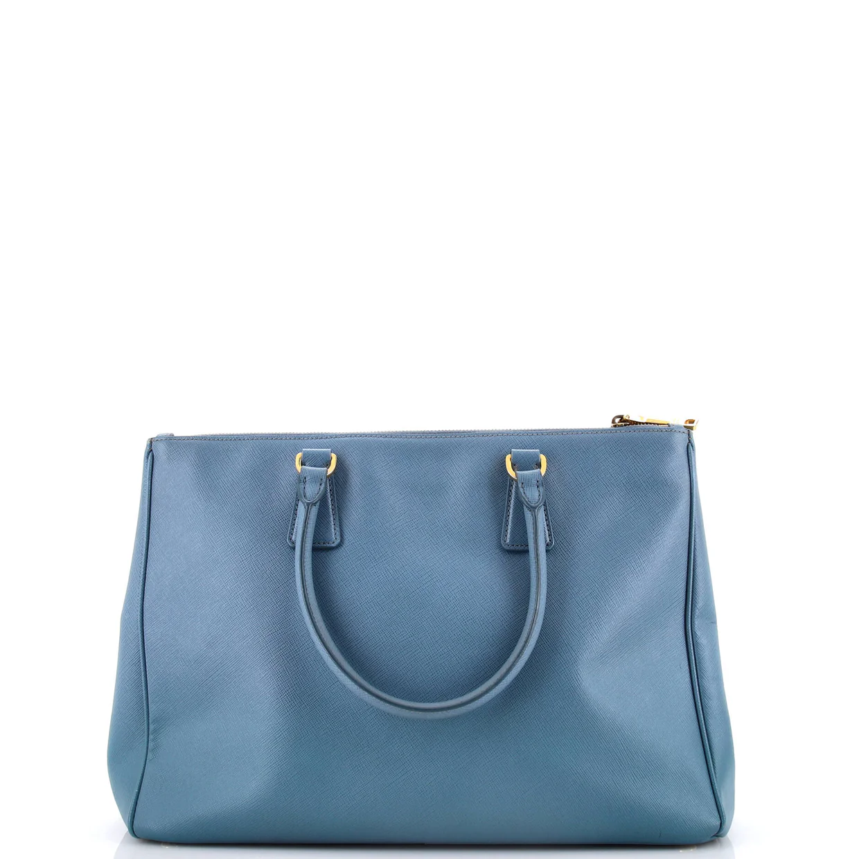 Double Zip Lux Tote Saffiano Leather Large - Deep Luxury