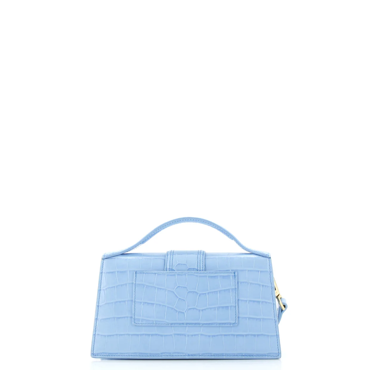 Le Grand Bambino Flap Bag Crocodile Embossed Leather - Deep Luxury