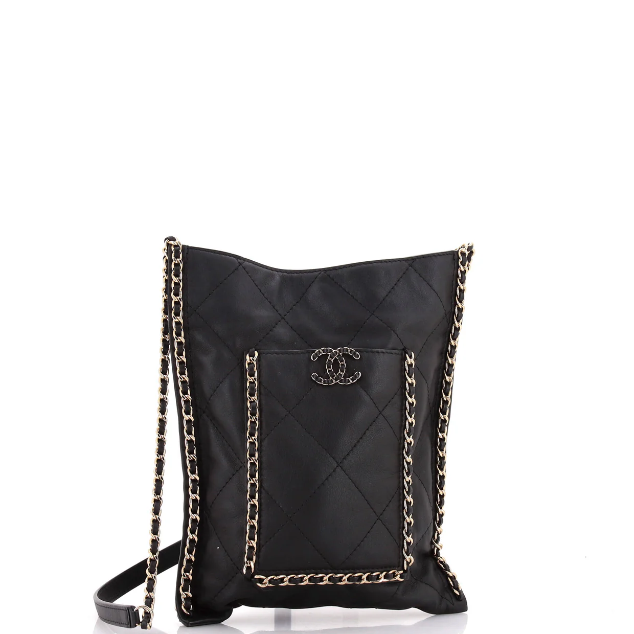 Flat Shopping Bag Quilted Calfskin Small - Deep Luxury