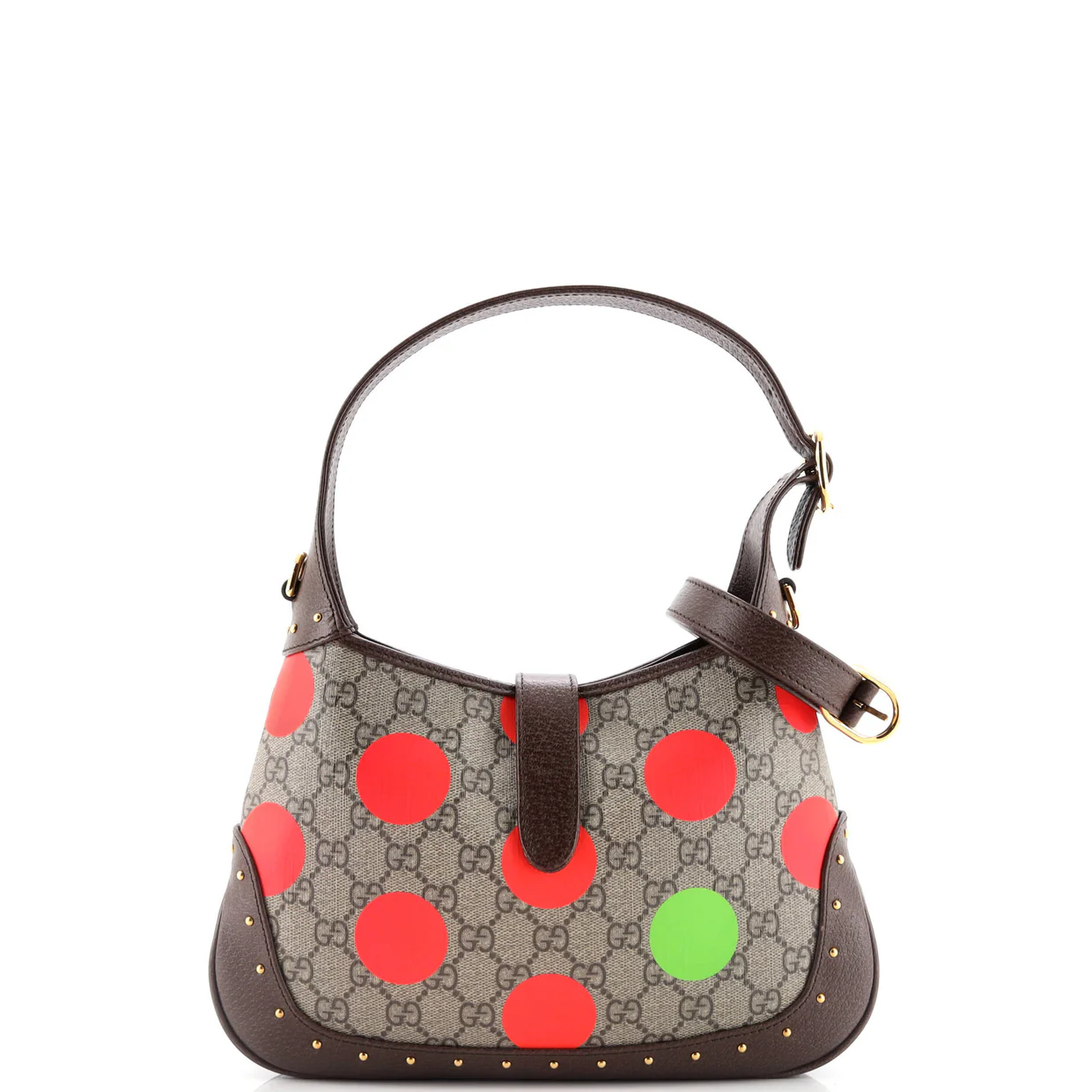 Jackie 1961 Hobo Studded Printed GG Coated Canvas Small - Deep Luxury