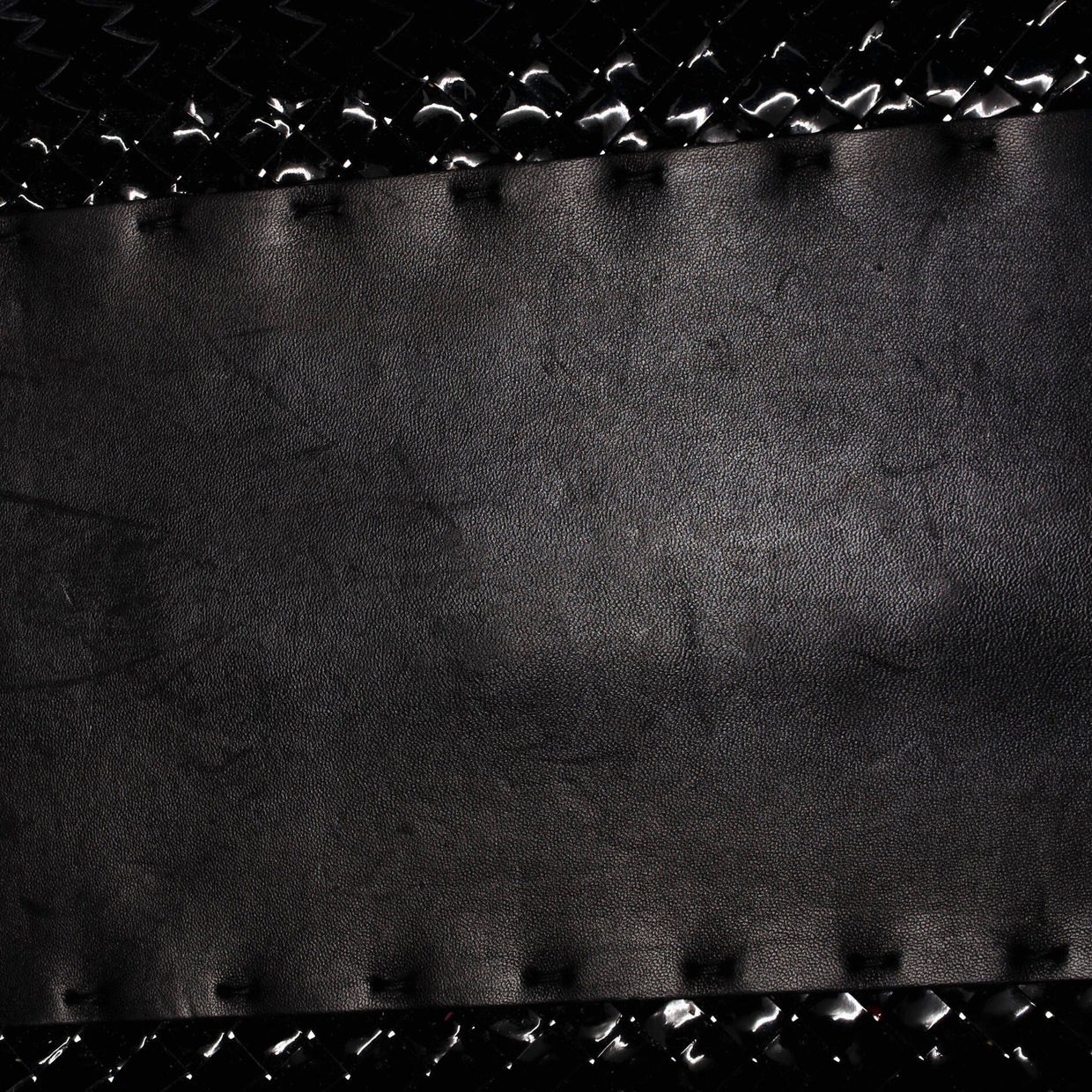 Cabat Tote Intrecciato Patent Large - Deep Luxury