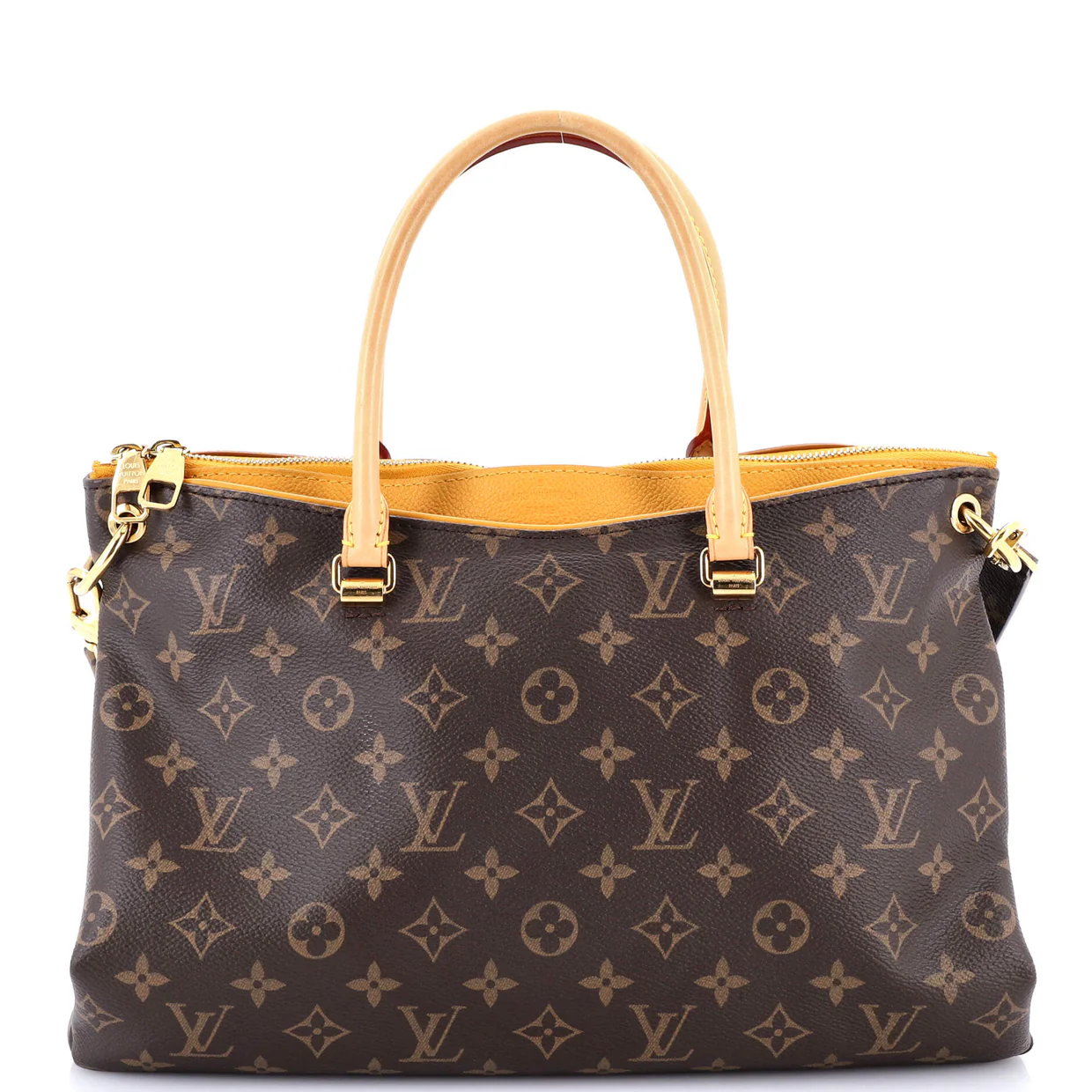 Pallas Tote Monogram Canvas with Leather - Deep Luxury