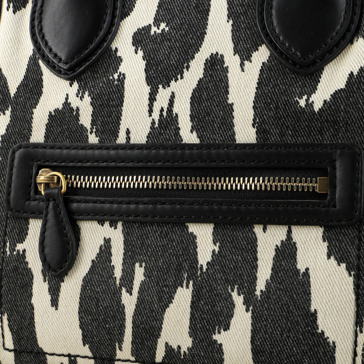 Luggage Bag Printed Canvas and Leather Mini - Deep Luxury