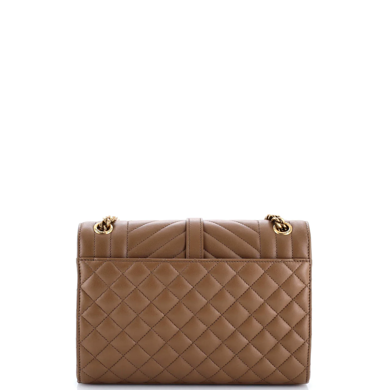 Classic Monogram Envelope Satchel Mixed Matelasse Leather Medium - Deep Luxury