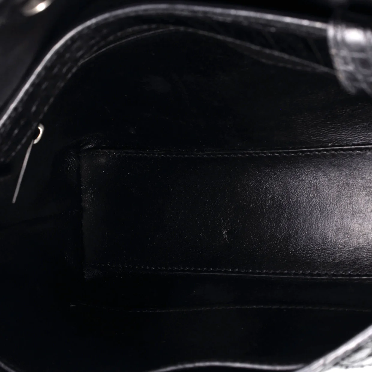 Hourglass Sling Shoulder Bag Crocodile Embossed Leather Small - Deep Luxury