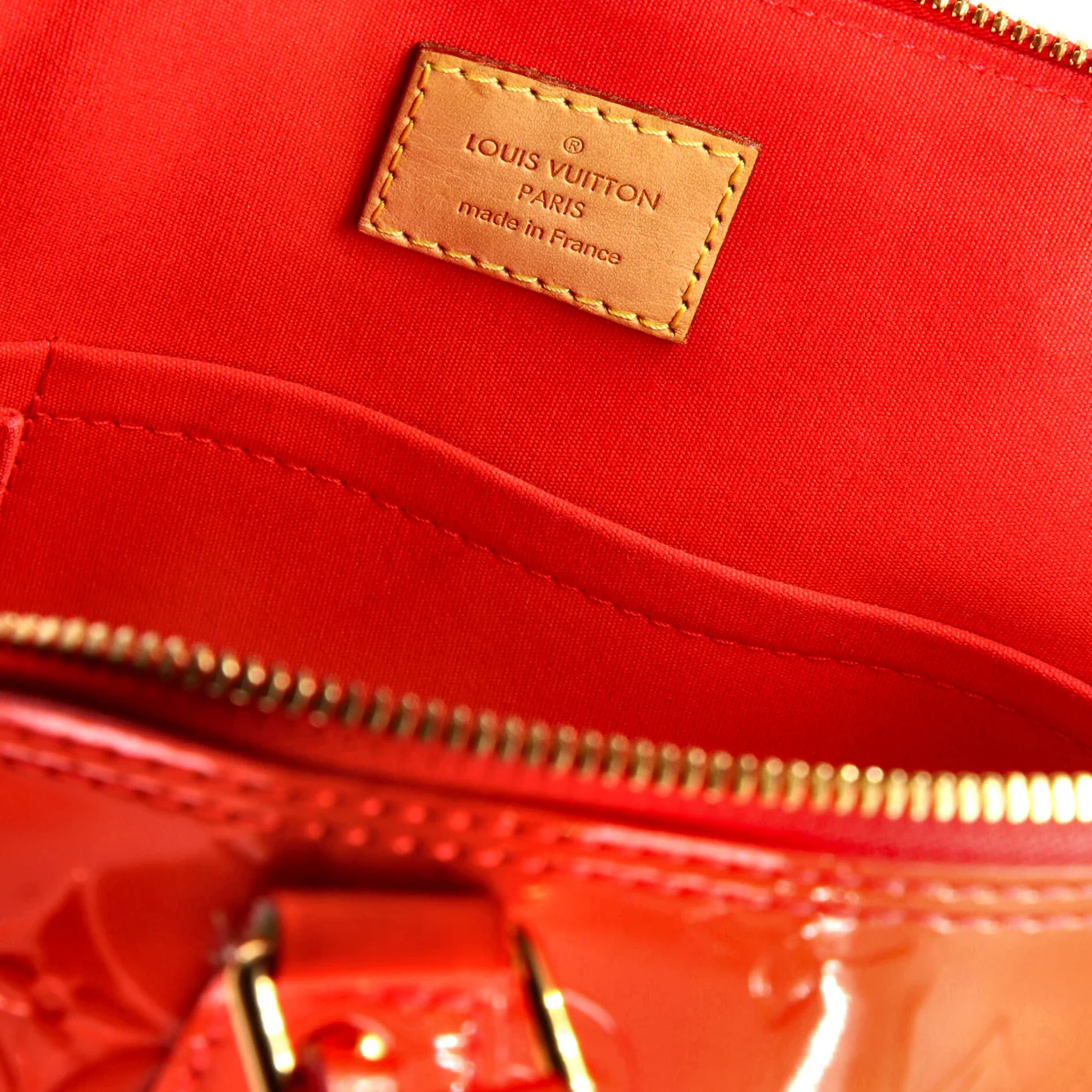 Alma Handbag Monogram Vernis PM - Deep Luxury