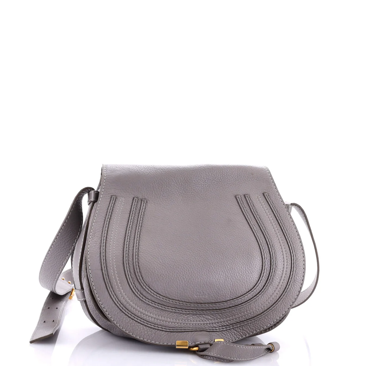 Marcie Saddle Bag Leather Medium - Deep Luxury