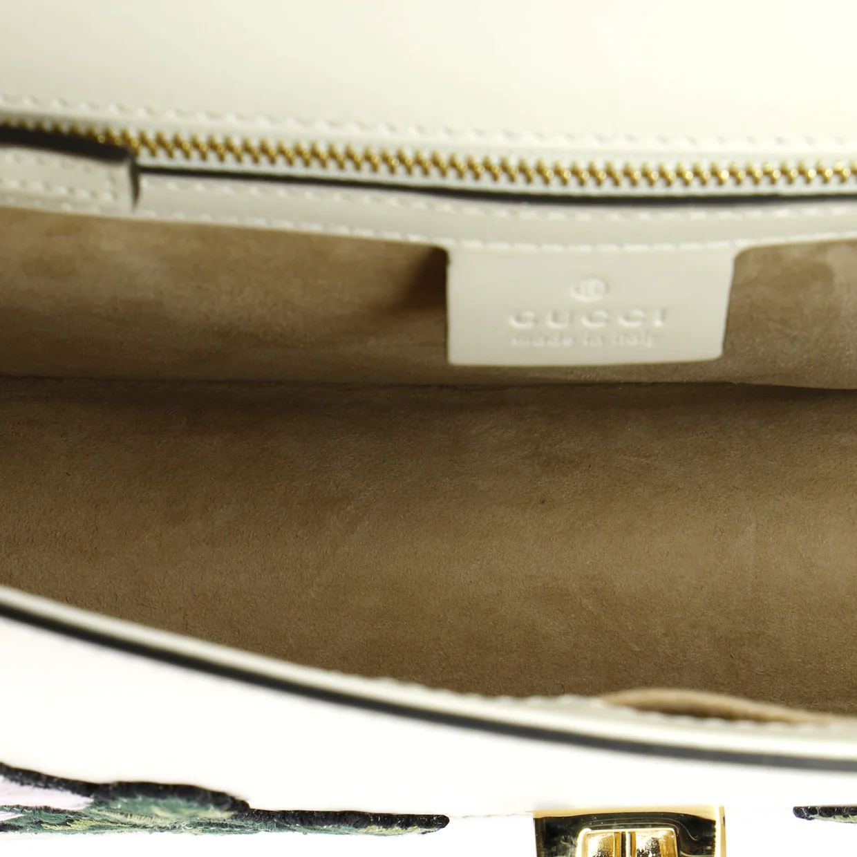 Sylvie Shoulder Bag Embroidered Leather Small - Deep Luxury