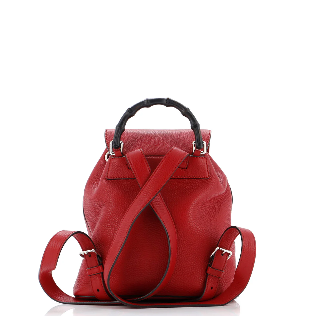 Bamboo Tassel Backpack Leather Mini - Deep Luxury