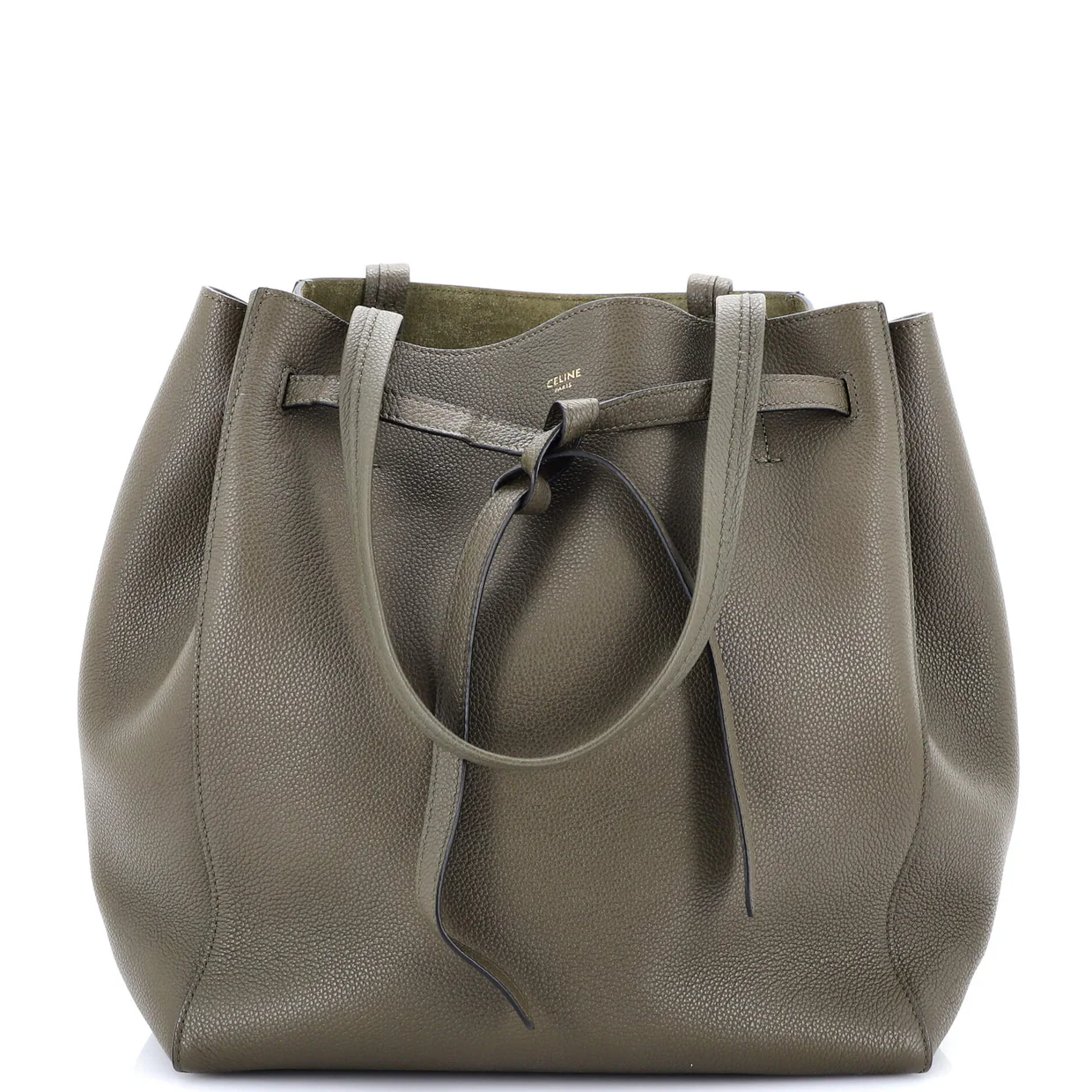 Phantom Tie Cabas Tote Leather Small - Deep Luxury