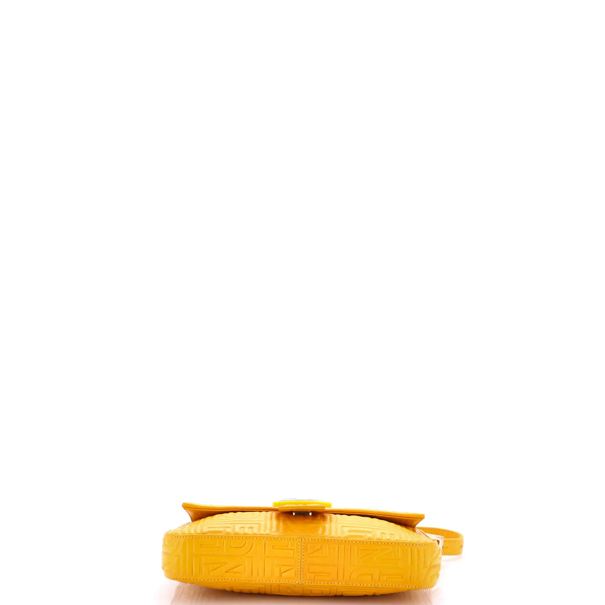 Baguette Bag Logo Embossed Leather Small - Deep Luxury