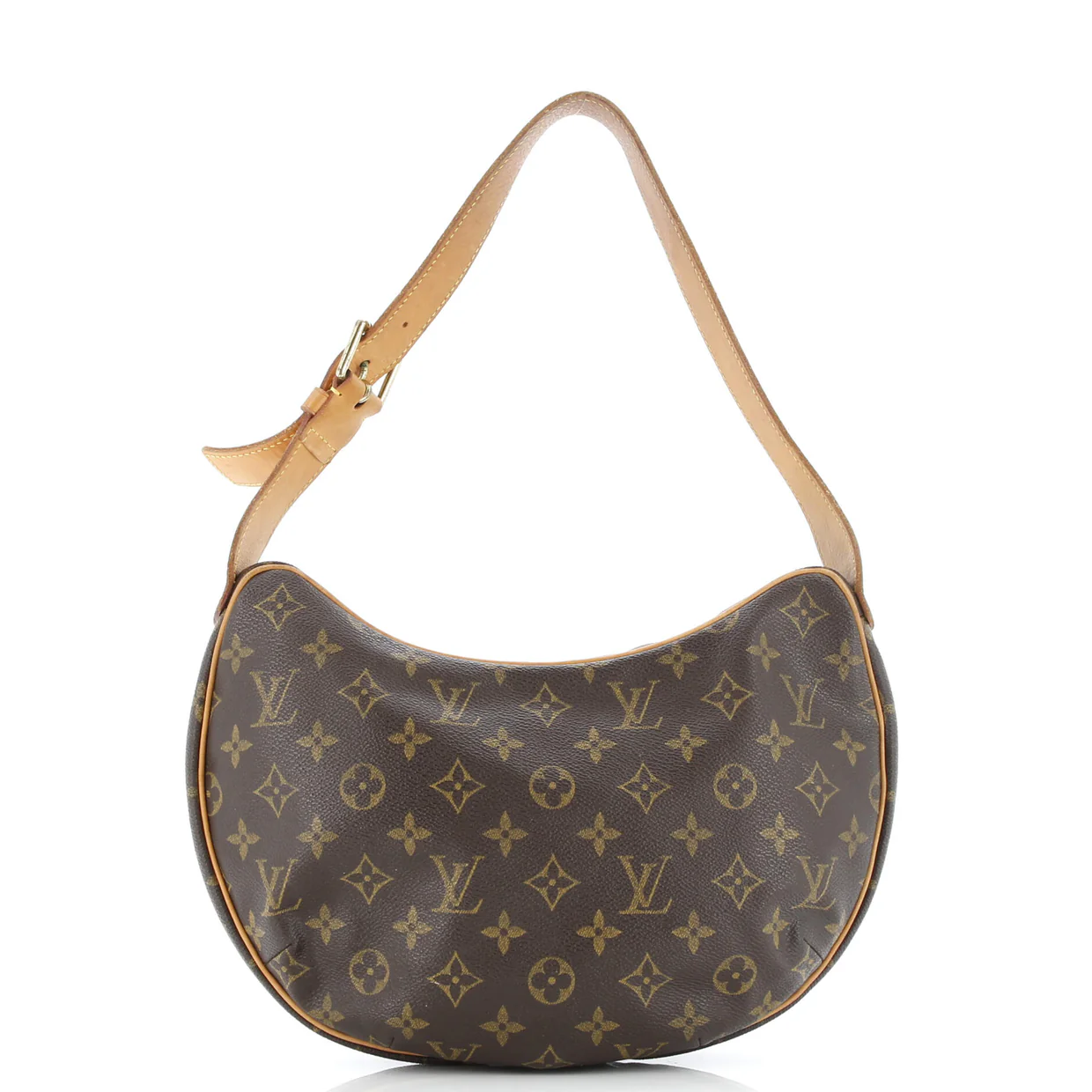 Croissant Handbag Monogram Canvas MM - Deep Luxury