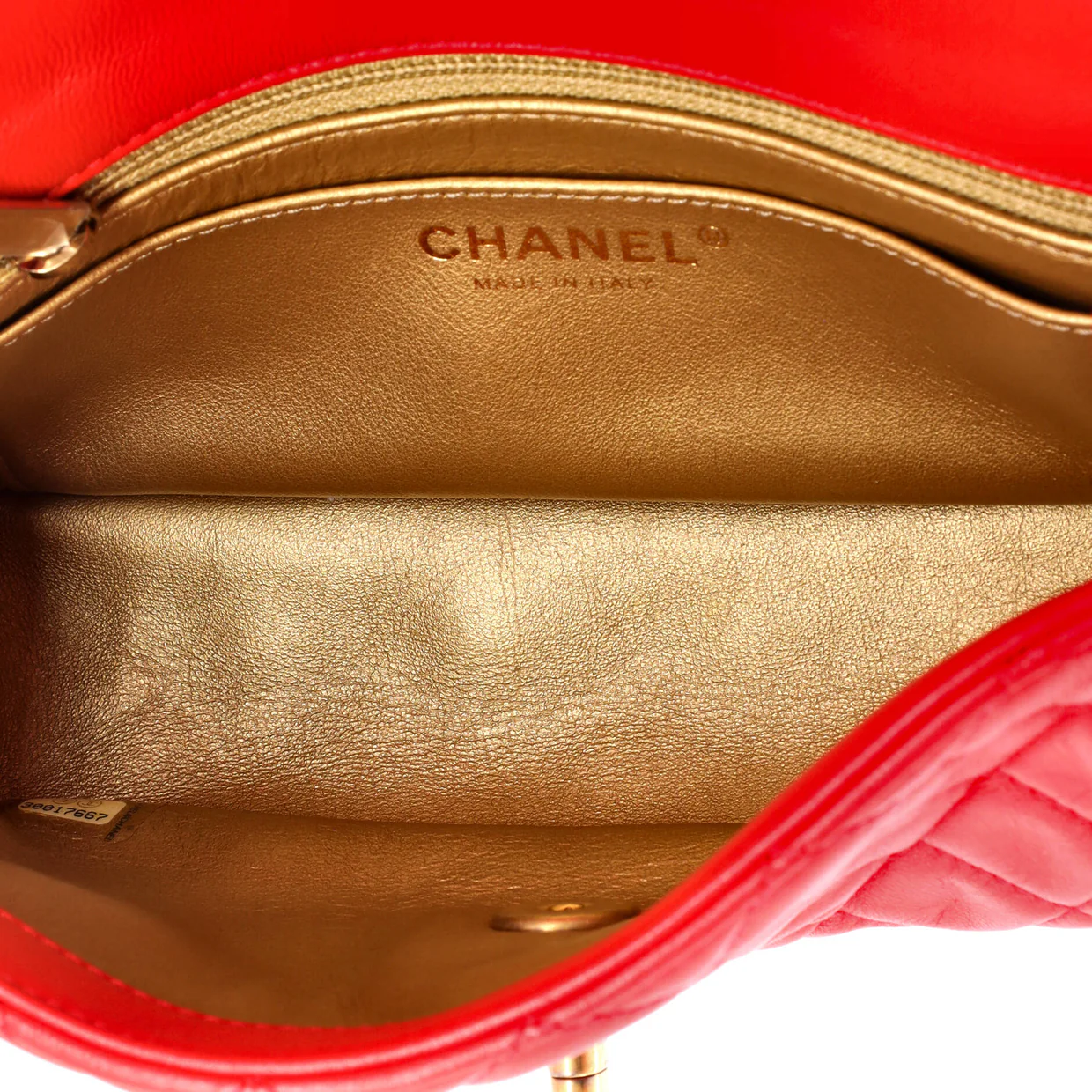 Pearl Crush Flap Bag Quilted Lambskin Mini - Deep Luxury