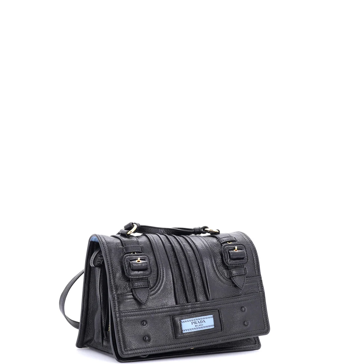 Etiquette Shoulder Bag Glace Calf Small - Deep Luxury