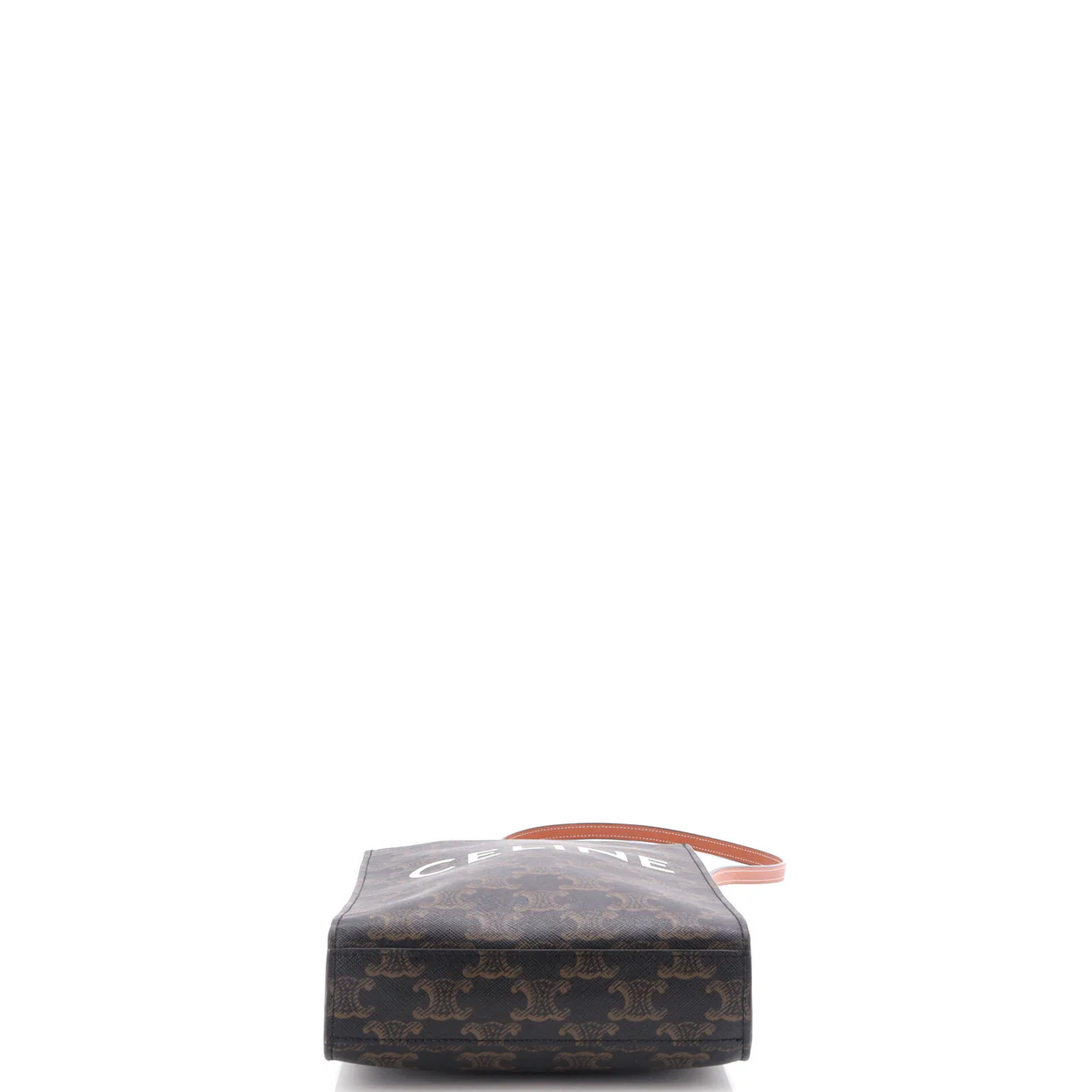 Vertical Cabas Tote Triomphe Coated Canvas Mini - Deep Luxury
