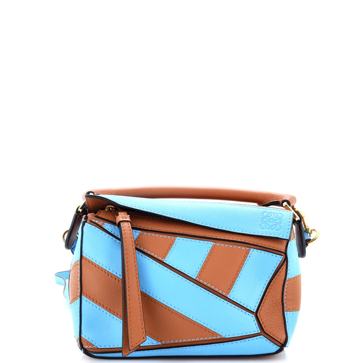 Rugby Puzzle Bag Patchwork Leather Mini - Deep Luxury