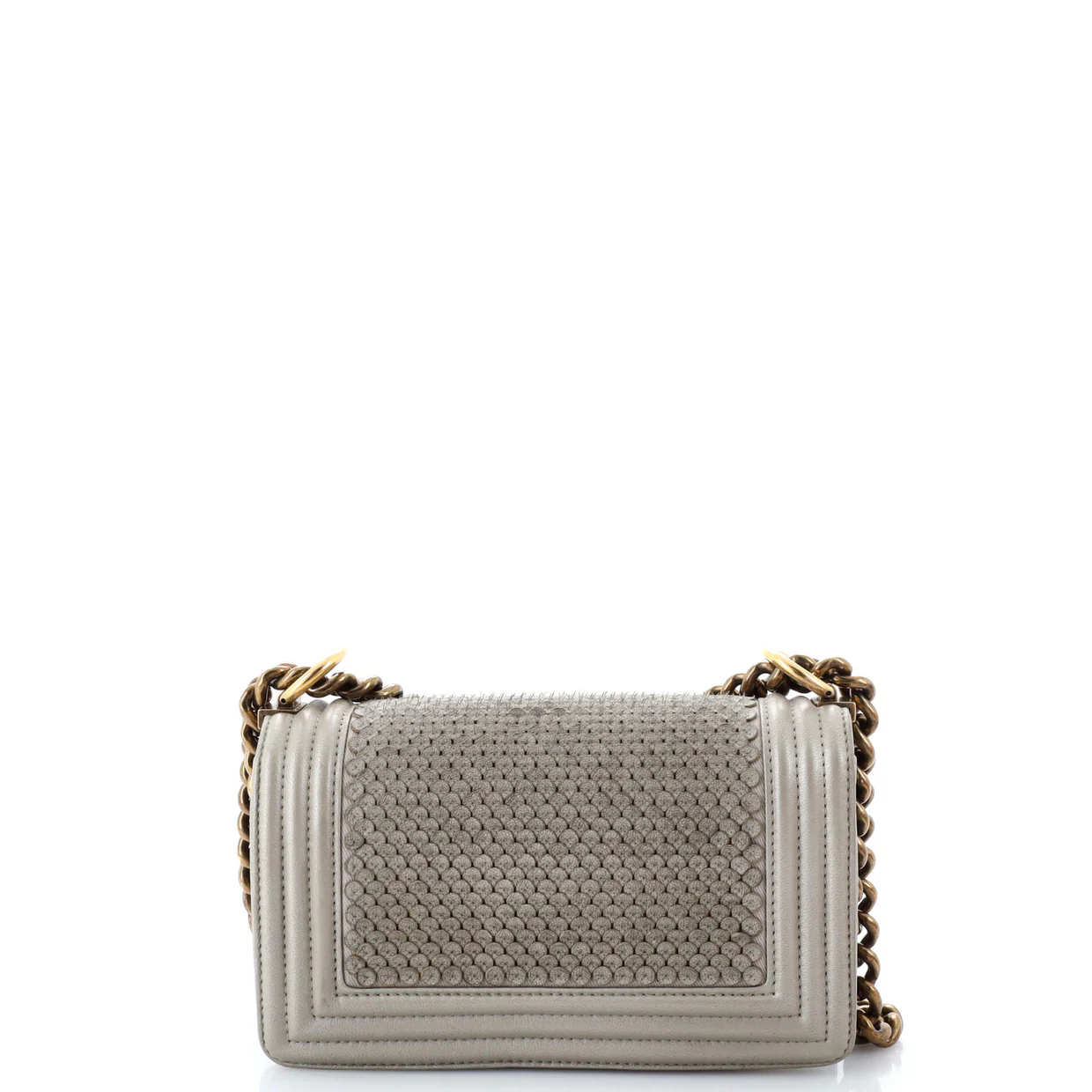 Boy Flap Bag Scaled Lambskin Small - Deep Luxury