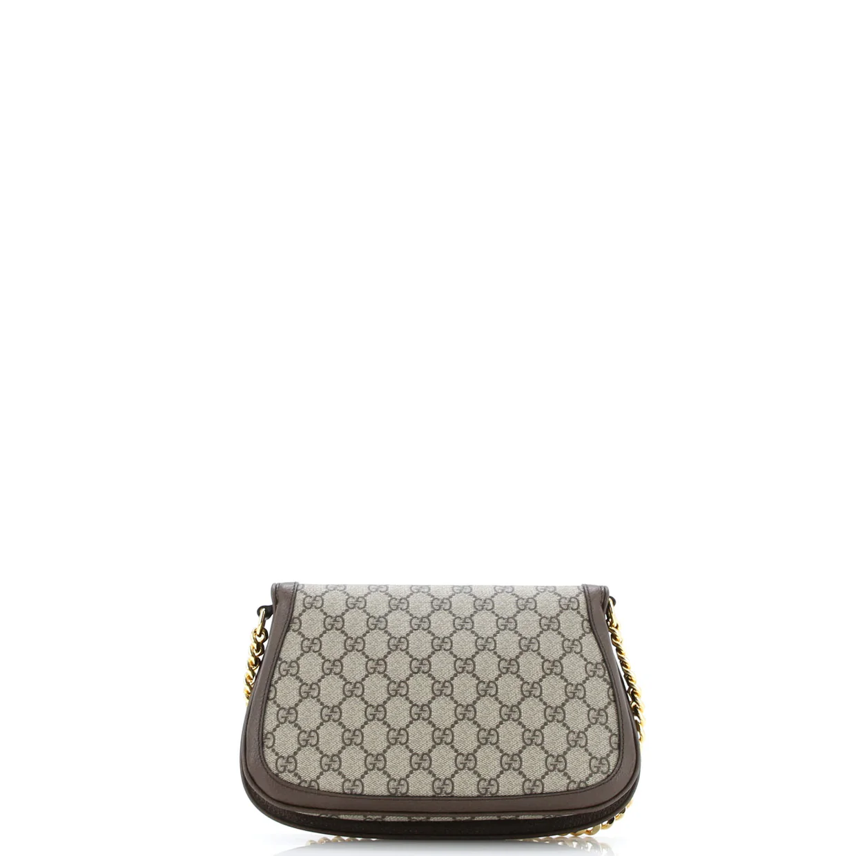 Blondie NM Chain Flap Bag GG Coated Canvas Small - Deep Luxury