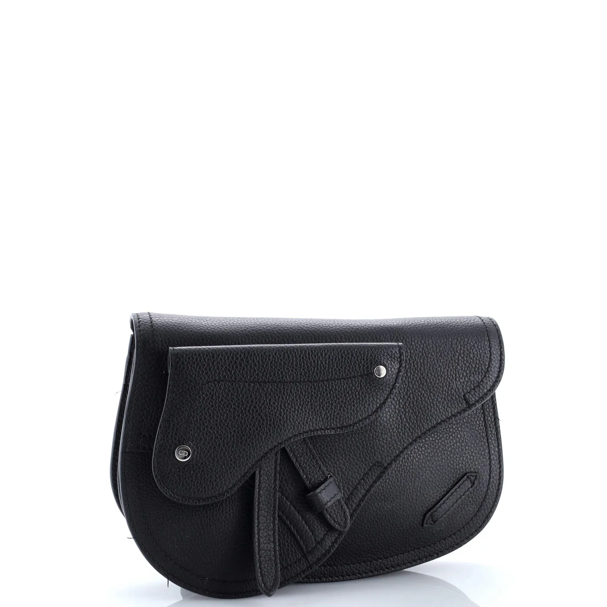 Saddle Messenger Pouch Leather - Deep Luxury