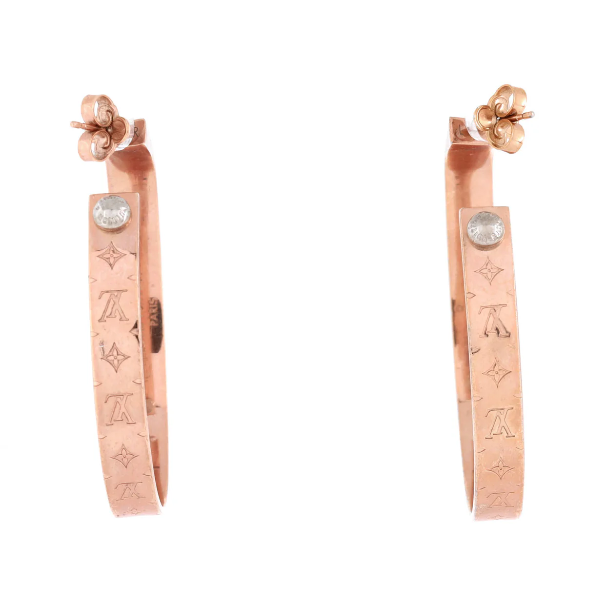 Nanogram Hoop Earrings Metal - Deep Luxury