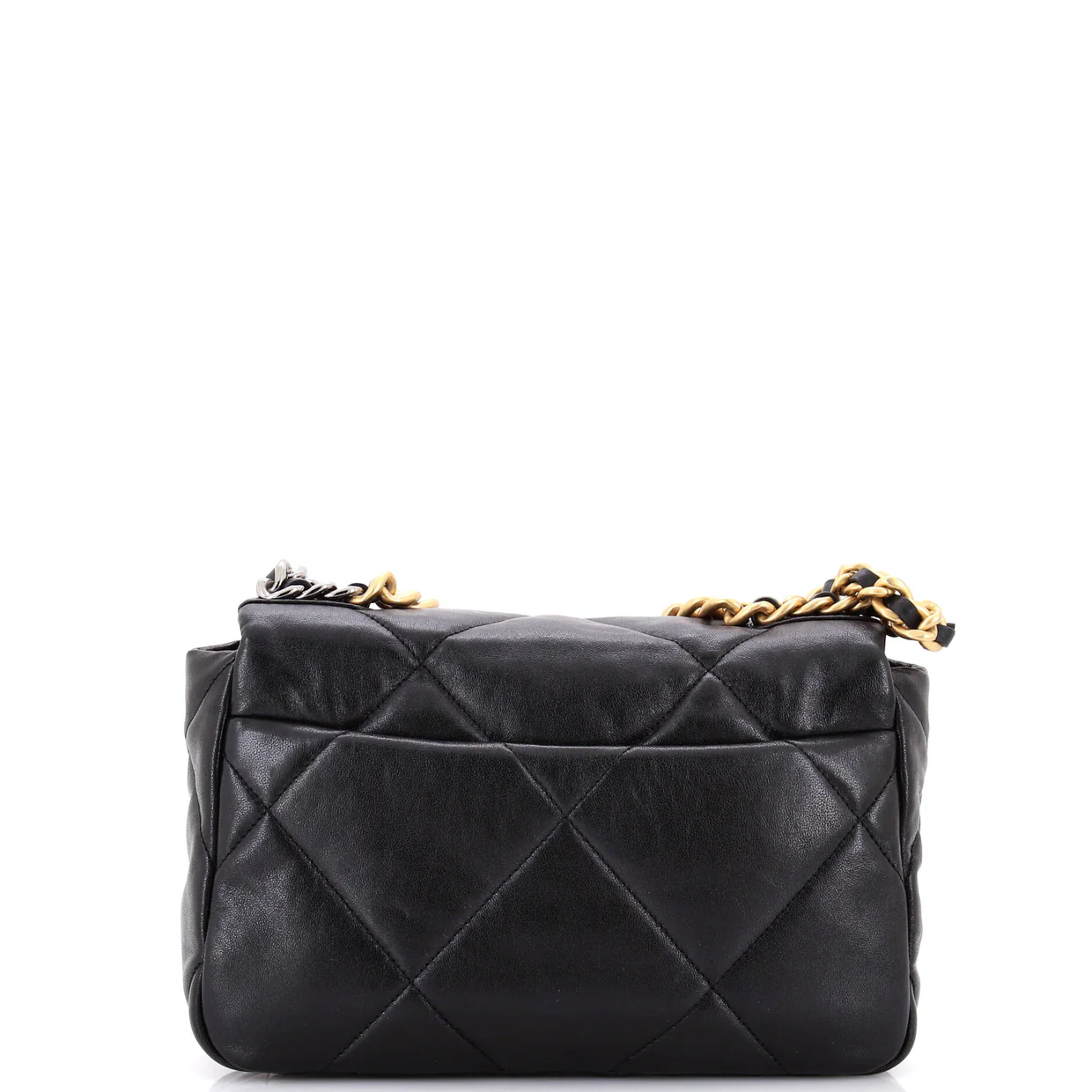19 Flap Bag Quilted Leather Medium - Deep Luxury
