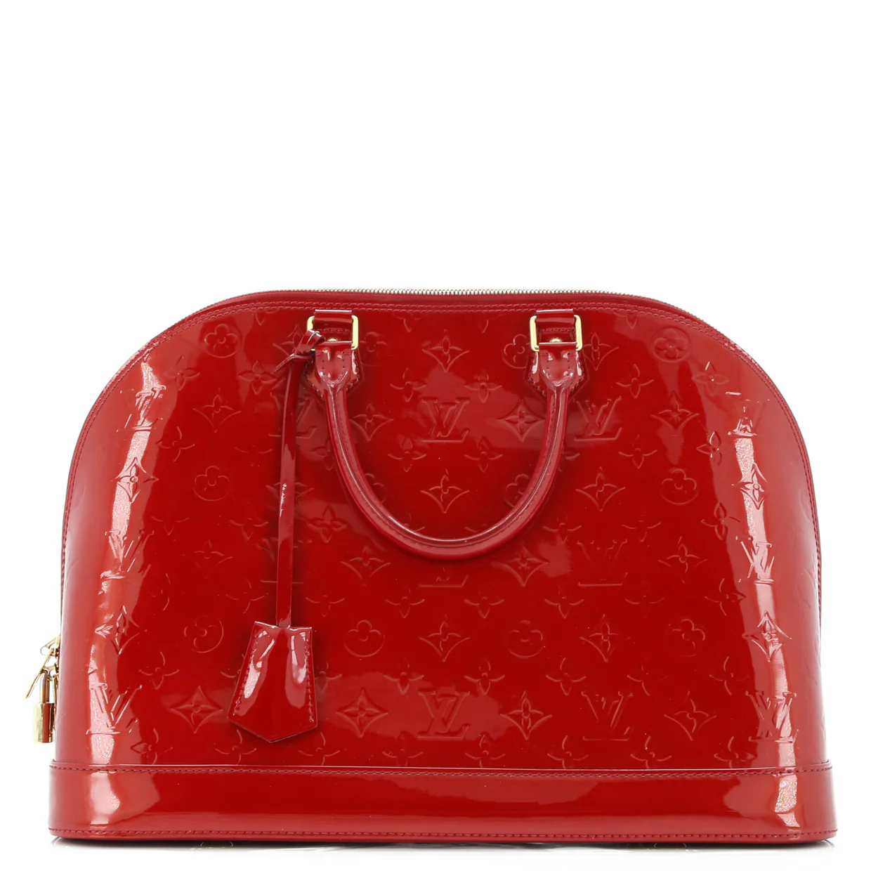Alma Handbag Monogram Vernis GM - Deep Luxury