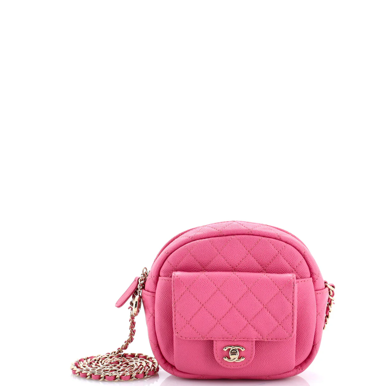 CC Day Camera Case Quilted Caviar Small - Deep Luxury