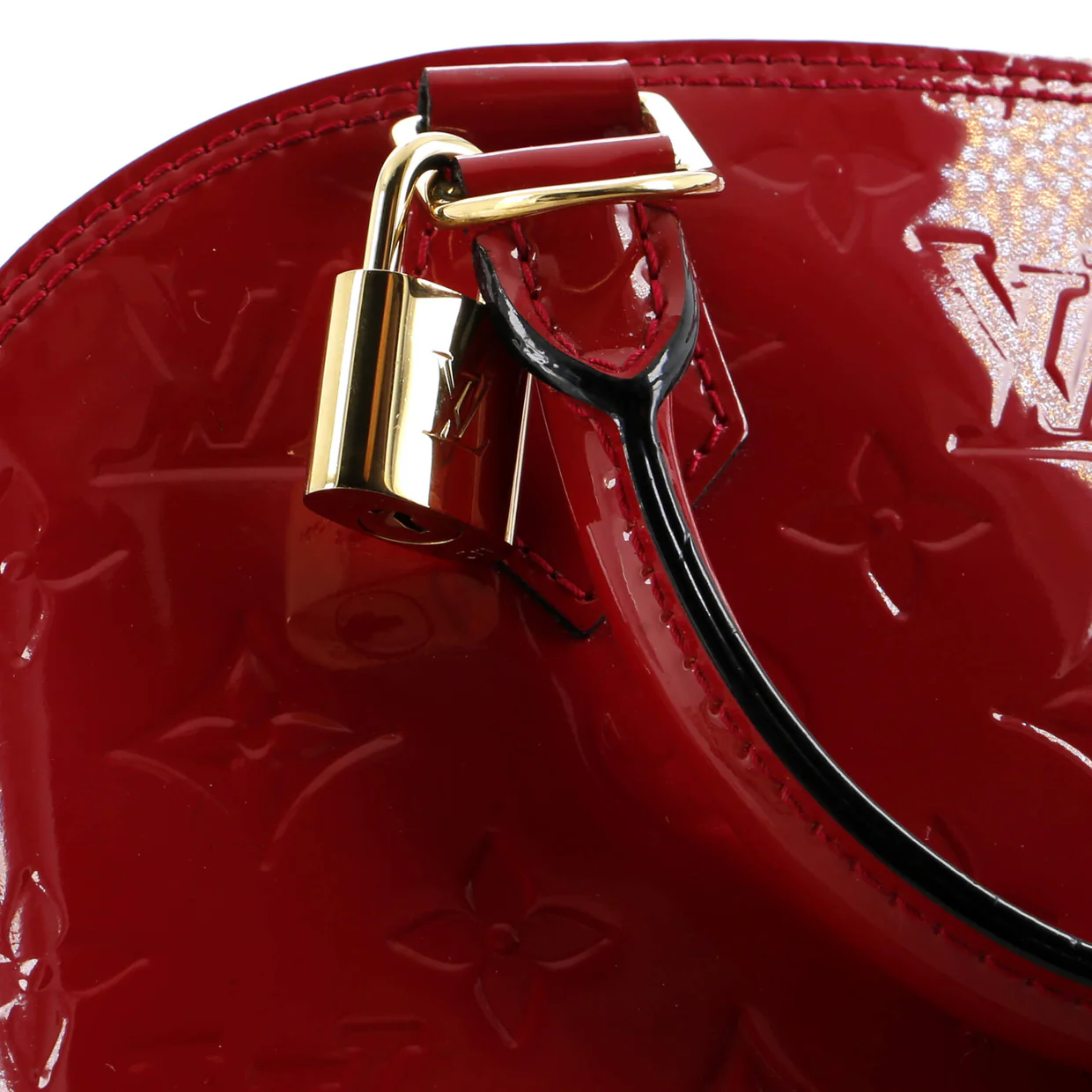 Alma Handbag Monogram Vernis BB - Deep Luxury