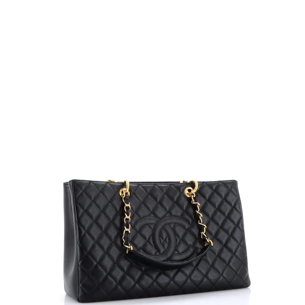 Grand Shopping Tote Quilted Caviar XL - Deep Luxury