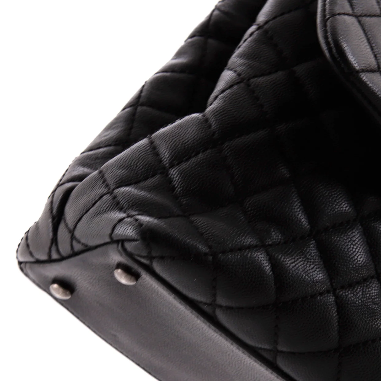 Coco Top Handle Bag Quilted Caviar Medium - Deep Luxury