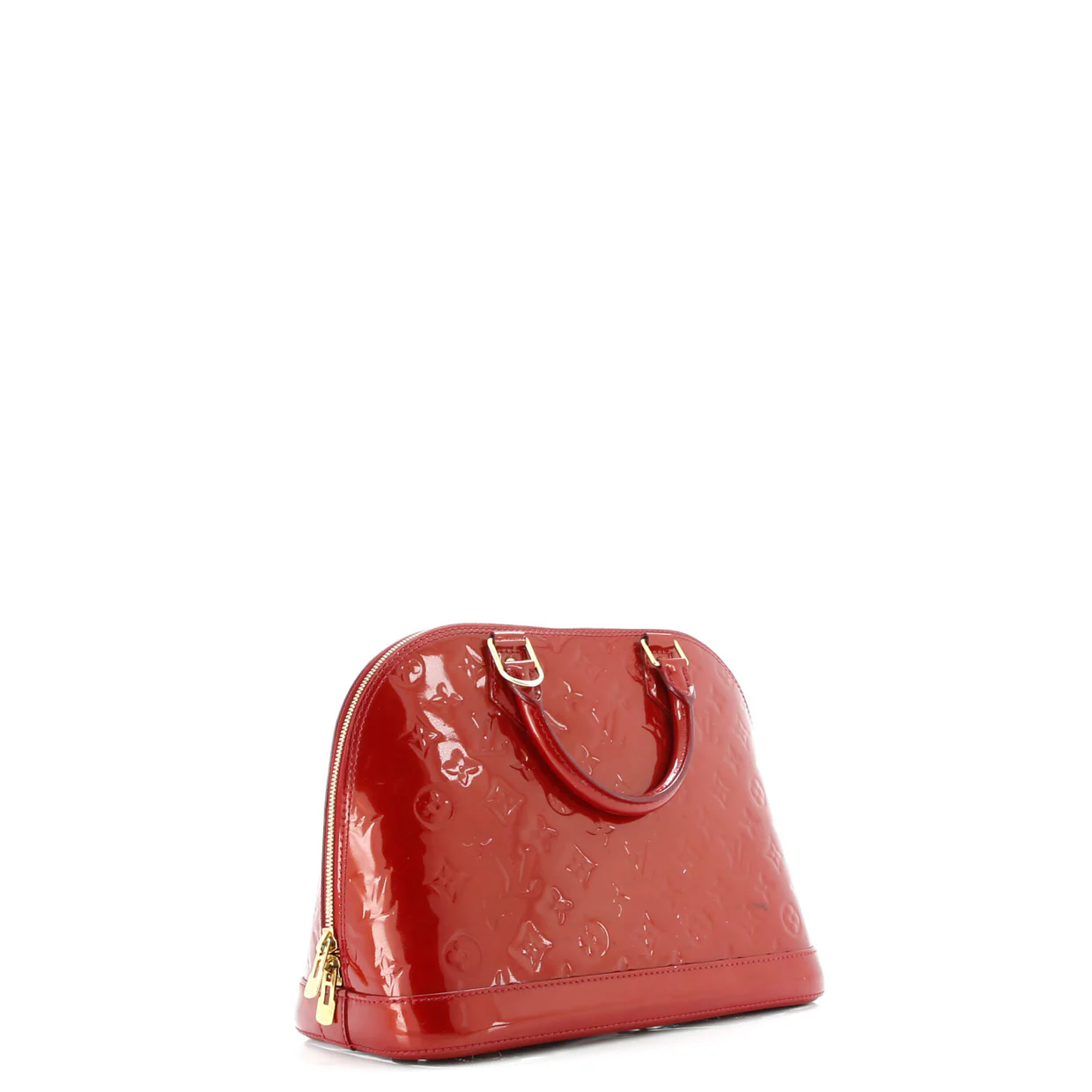 Alma Handbag Monogram Vernis PM - Deep Luxury