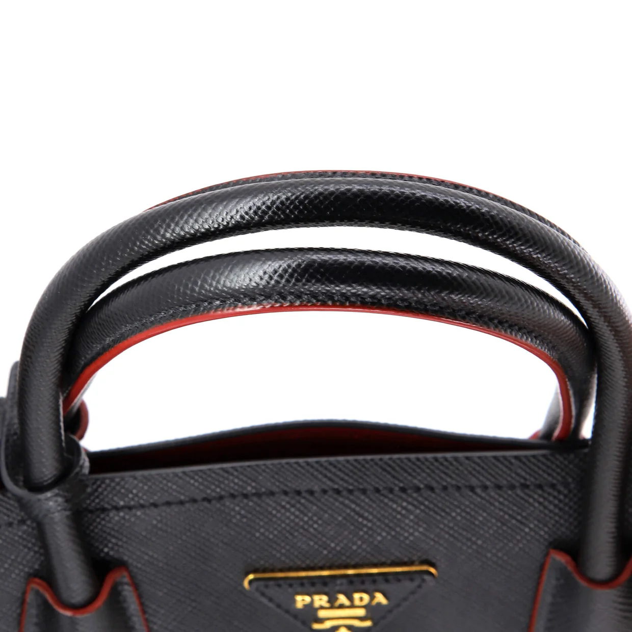 Cuir Double Tote Saffiano Leather Medium - Deep Luxury