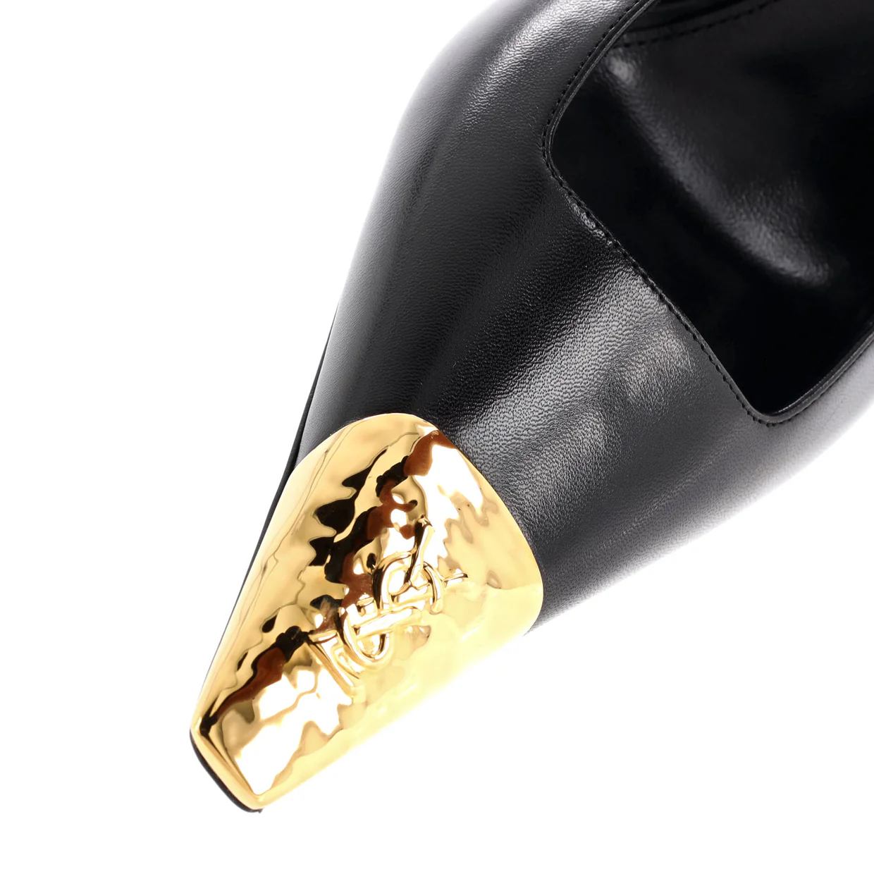 Women's Jeanne Slingback Pumps Leather with Metal 110 - Deep Luxury