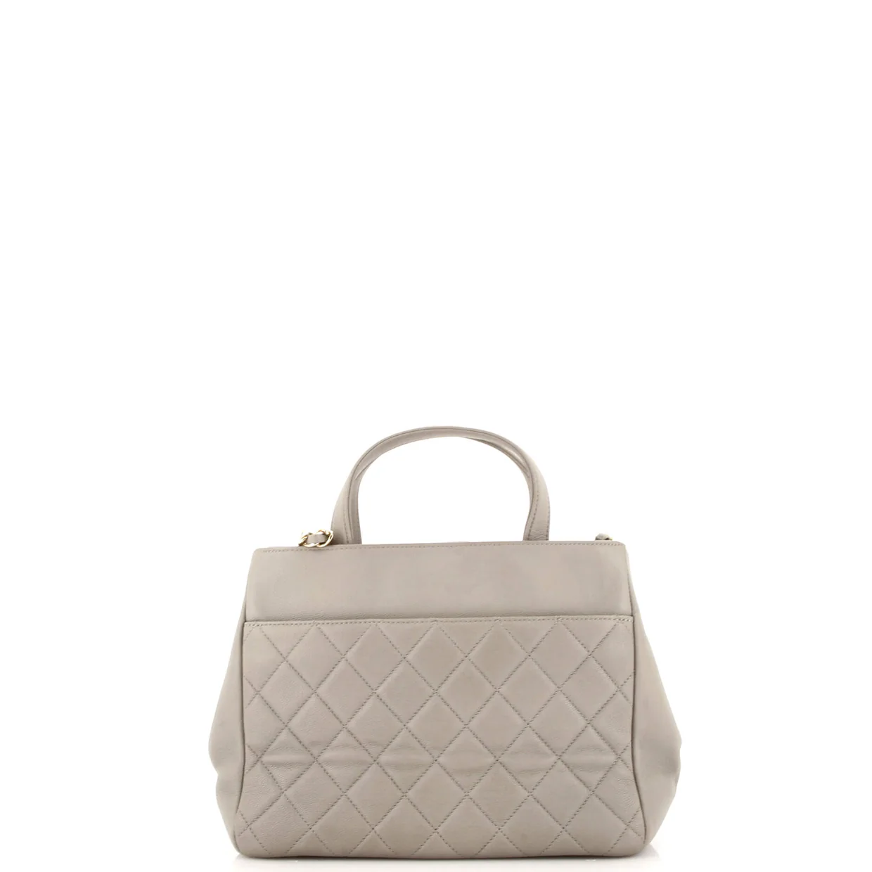 Business Affinity Tote Quilted Caviar Small - Deep Luxury