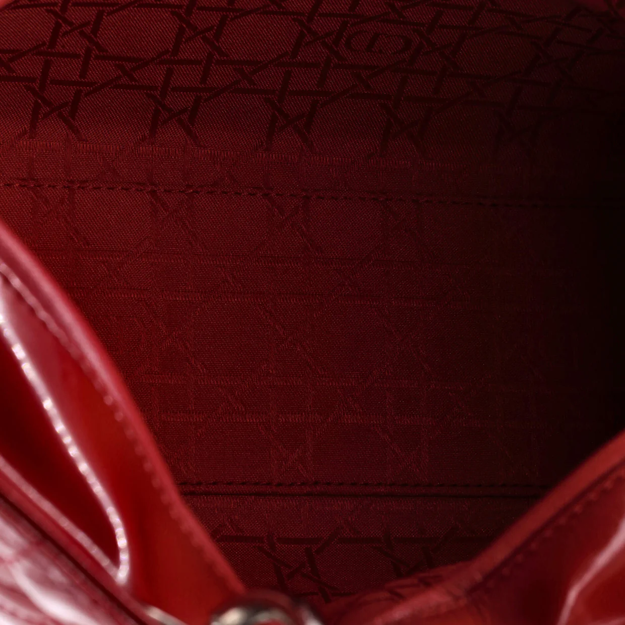 Lady Dior Bag Cannage Quilt Patent Large - Deep Luxury