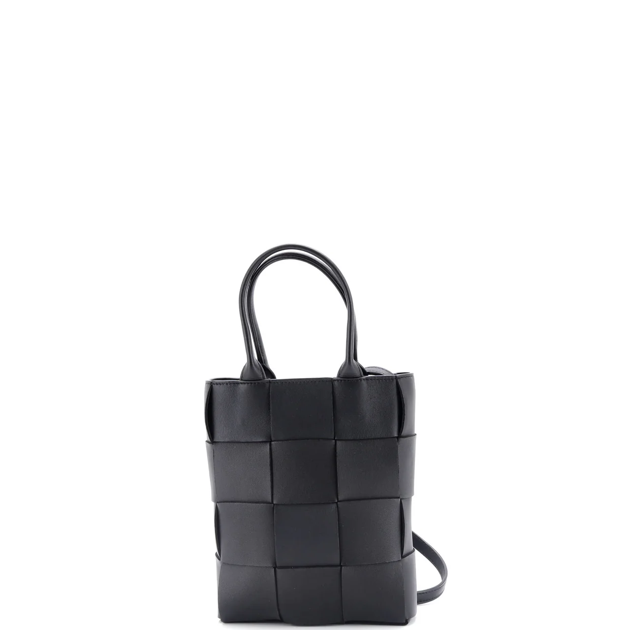 Cassette Convertible Tote Maxi Intrecciato Leather Mini - Deep Luxury
