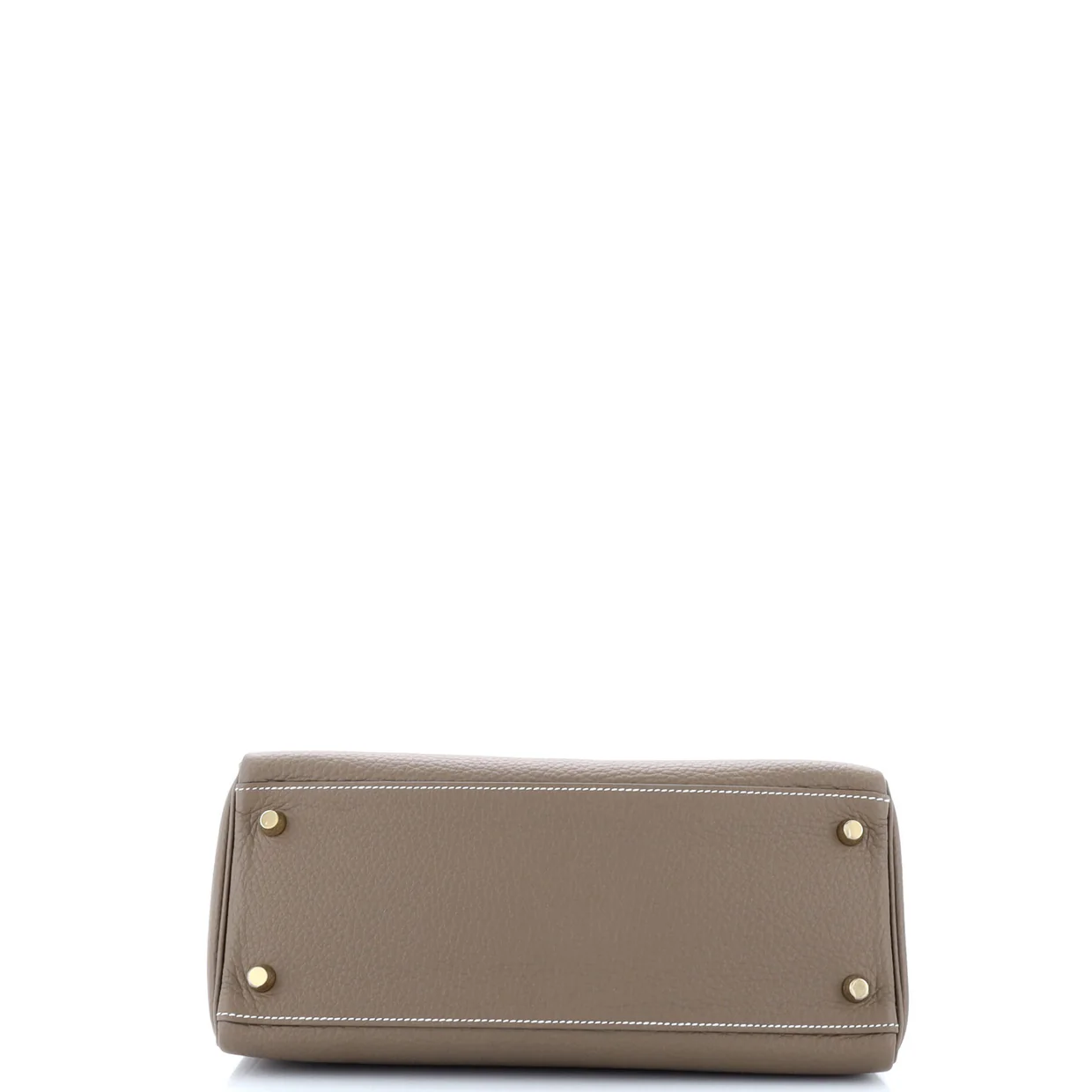 Kelly Handbag Grey Clemence with Gold Hardware 28 - Deep Luxury