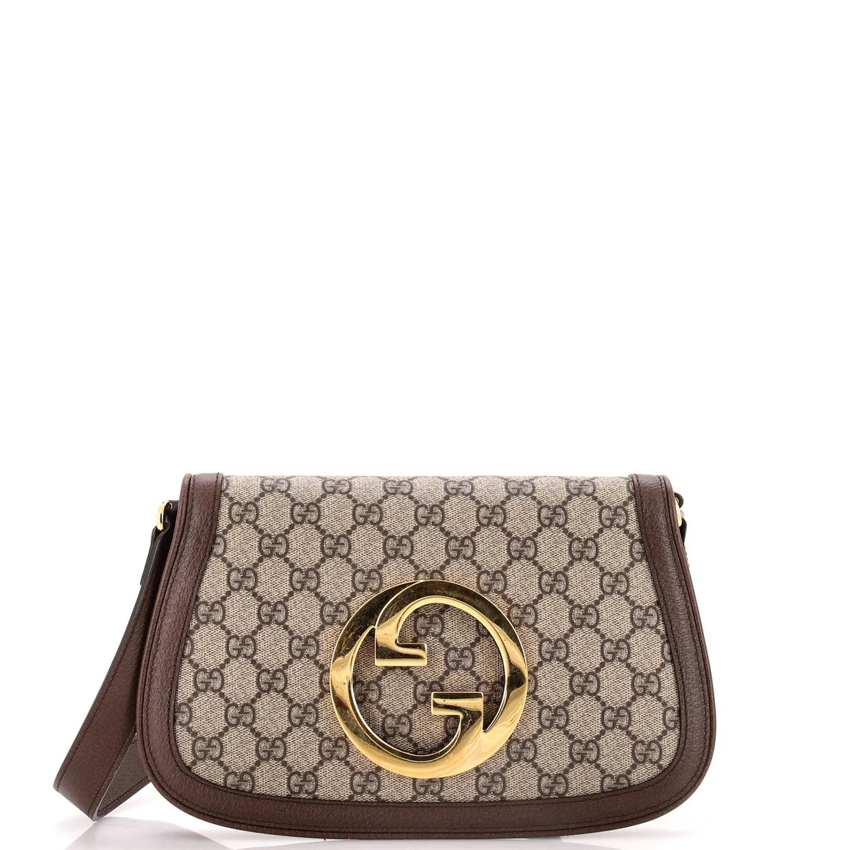 Blondie NM Chain Flap Bag GG Coated Canvas Small - Deep Luxury