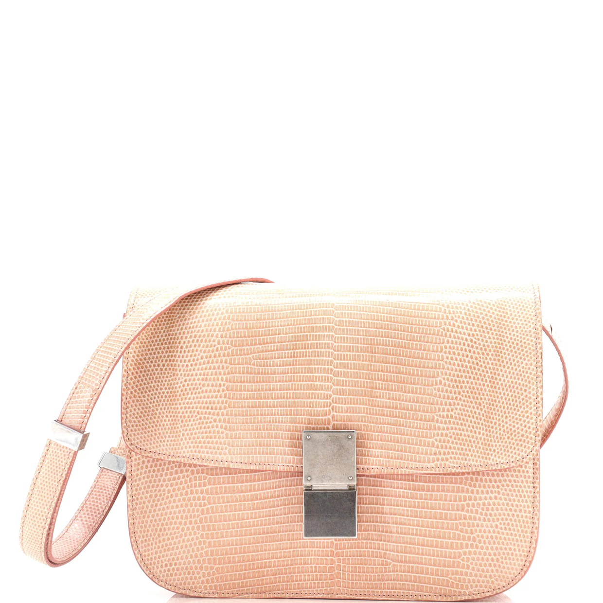 Classic Box Bag Lizard Medium - Deep Luxury