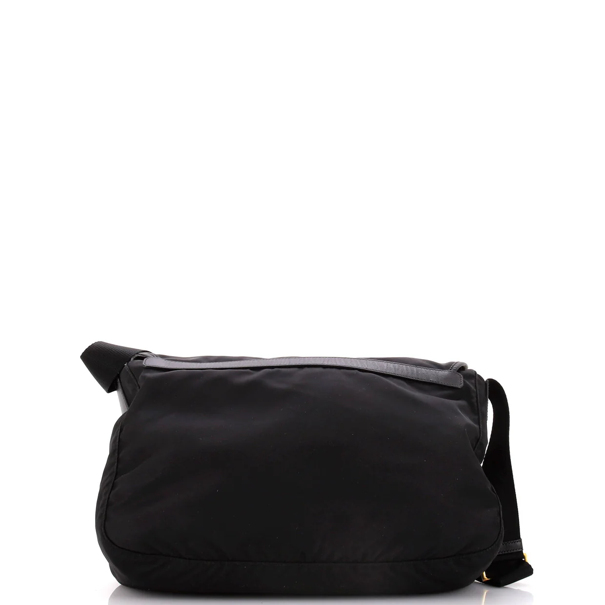 Double Buckle Flap Messenger Bag Tessuto Large - Deep Luxury