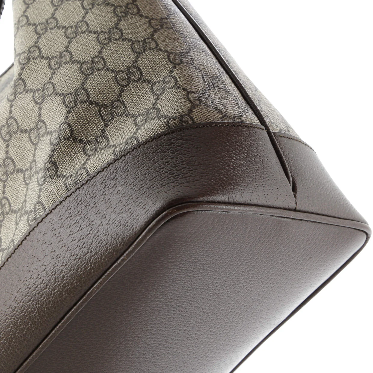 Ophidia Open Bucket Bag GG Coated Canvas with Leather Medium - Deep Luxury