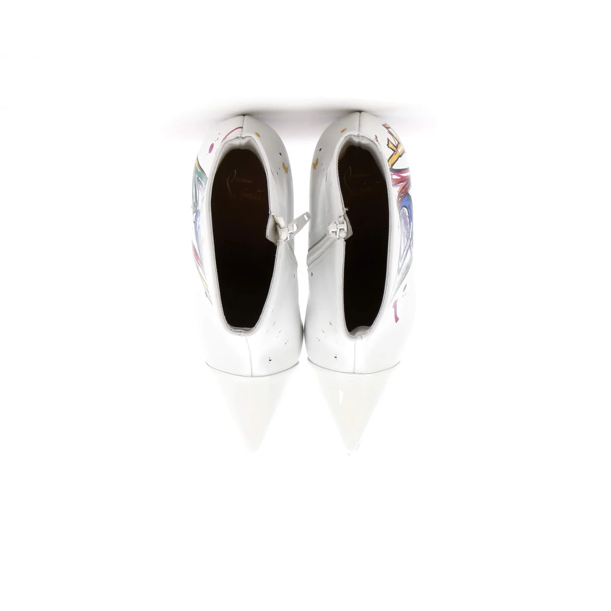 Women's So Kate Booty Ankle Boots Printed Leather with Patent 100 - Deep Luxury