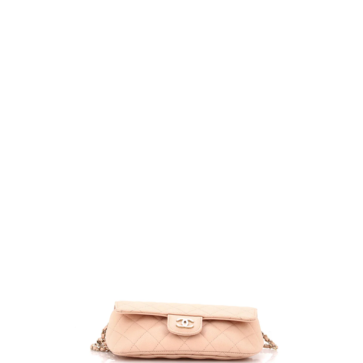 Classic Sunglasses Case with Chain Quilted Caviar - Deep Luxury