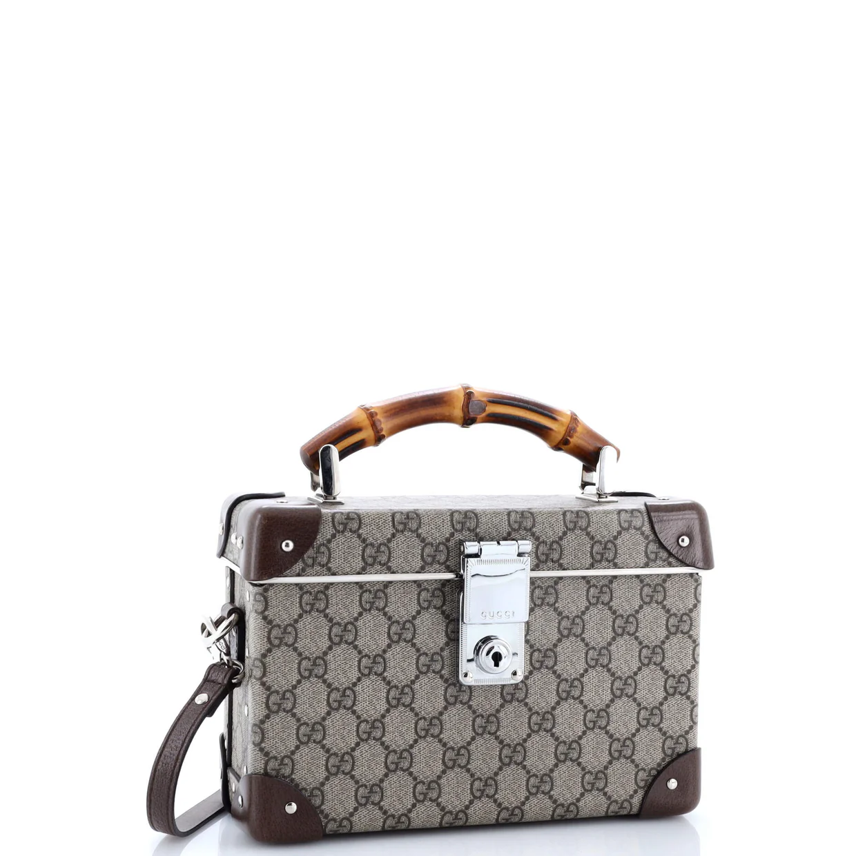 Bamboo Globe-Trotter Vanity Case GG Coated Canvas - Deep Luxury