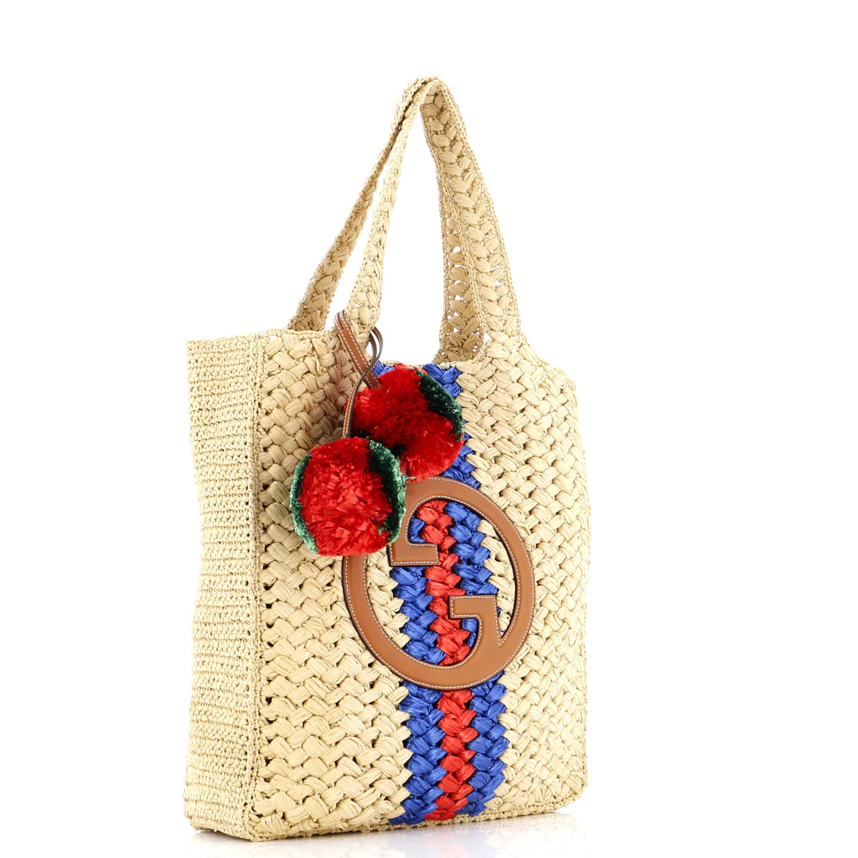 Blondie NM Open Tote Raffia Small - Deep Luxury