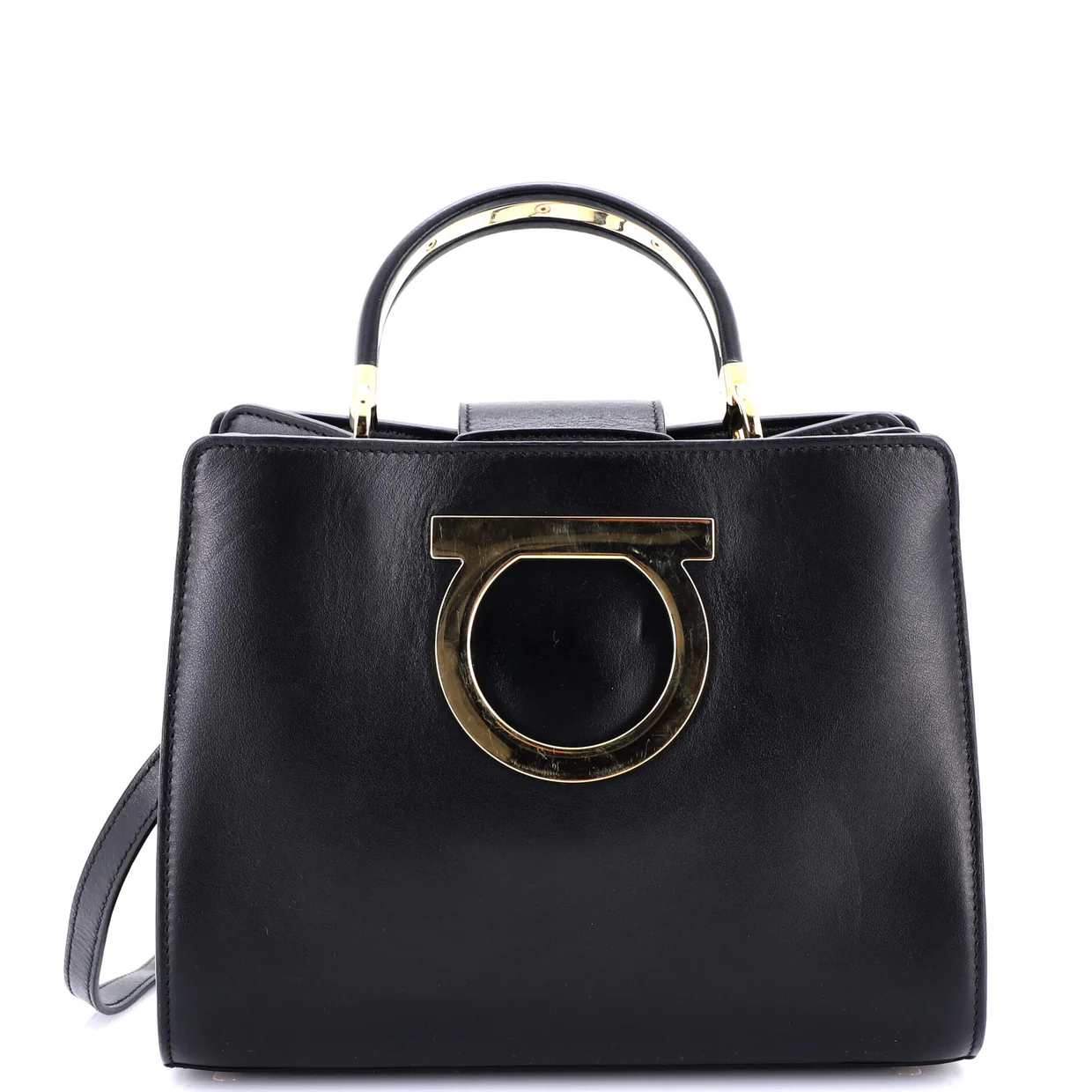 Thalia Top Handle Bag Leather - Deep Luxury