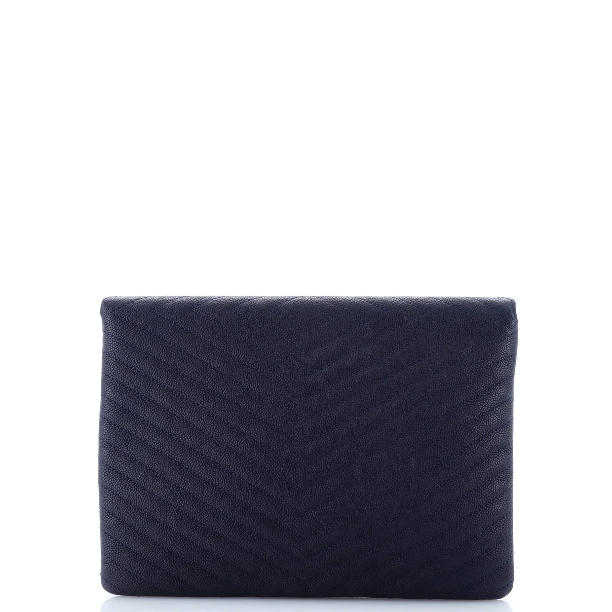 Statement Pouch Chevron Caviar Large - Deep Luxury