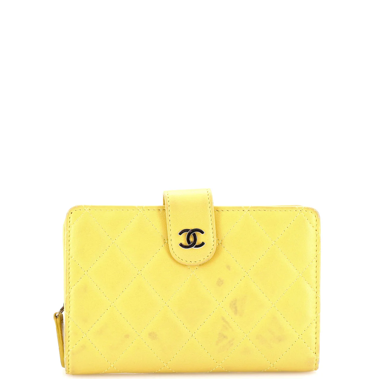 CC French Wallet Quilted Lambskin - Deep Luxury