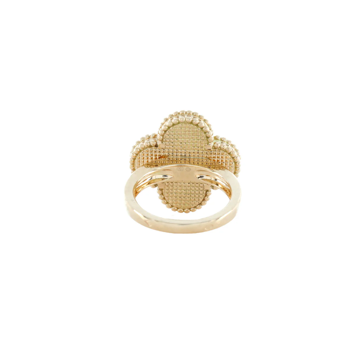 Magic Alhambra Ring 18K Yellow Gold with Malachite - Deep Luxury